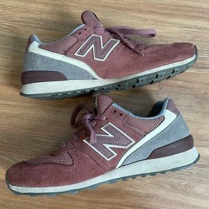 Pink New Balance 696 Sneakers